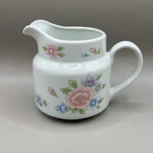 Porcelain Pitcher Or Creamer Floral Japan 4.5”